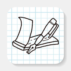 Fototapeta premium money check doodle drawing