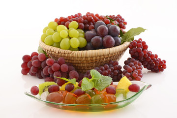 新鮮な葡萄とフルーツ