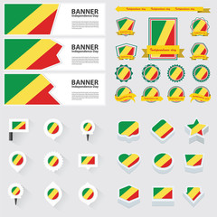 republic of the congo independence day, infographic, and label S