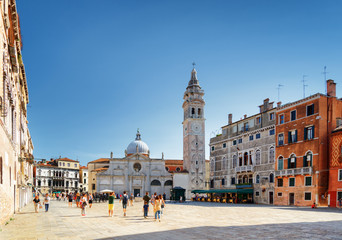 Fototapeta na wymiar The Santa Maria Formosa on square of the same name, Venice
