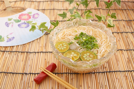 おいしそうな素麺 