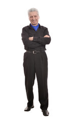  Happy smiling elder man