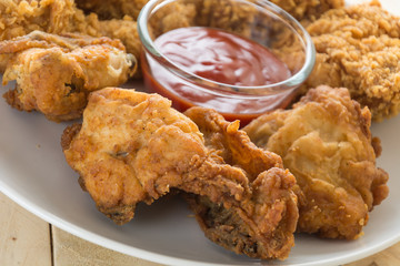 fried crispy chicken
