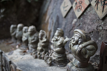 Obraz premium 陶芸 七福神 置物 The Seven Gods of Fortune Sculptures