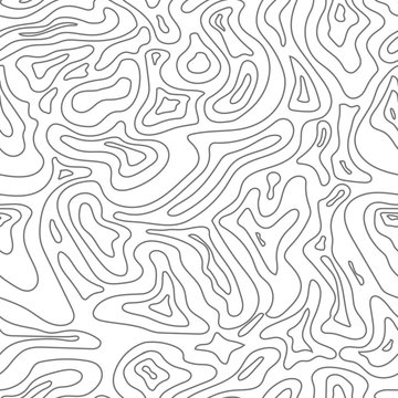 Topographic Map Seamless Pattern. Background