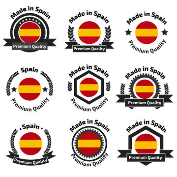 Made in Spain badge set