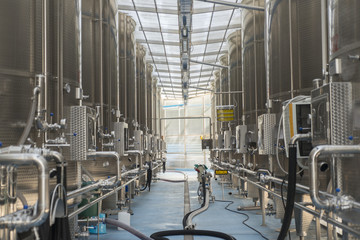 modern wine factory facility