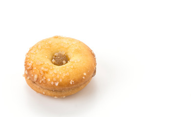 coconut biscuit with pineapple jam