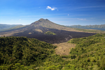Fototapeta na wymiar Bali - Mont Batur (vu de Penelokan)