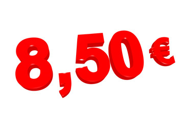 Minimum € 8.50
