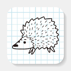 hedgehog doodle
