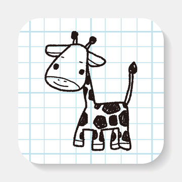 giraffe doodle
