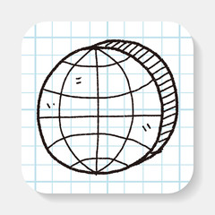 globe doodle