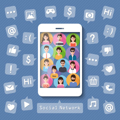 connecting people via social network