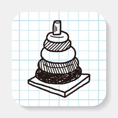 pyramid toy doodle
