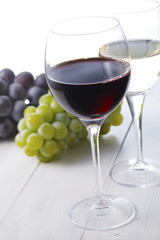 ワインイメージ　Red wine and White wine image