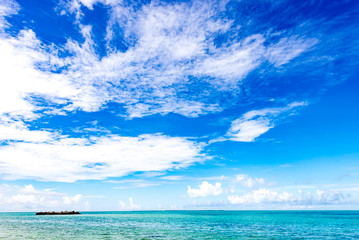 Fototapeta na wymiar Sea, sky, landscape. Okinawa, Japan, Asia.