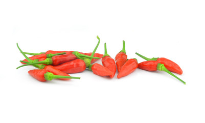 Red pepper isolated on white background.