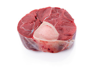 Sliced beef shank
Raw veal shank for making OssoBuco