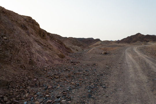Road in the desert Negev