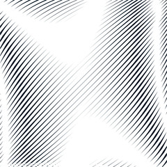 Decorative lined hypnotic contrast background. Optical illusion,