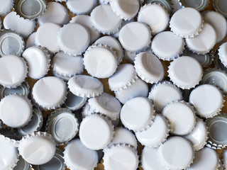 Blank beer bottle caps