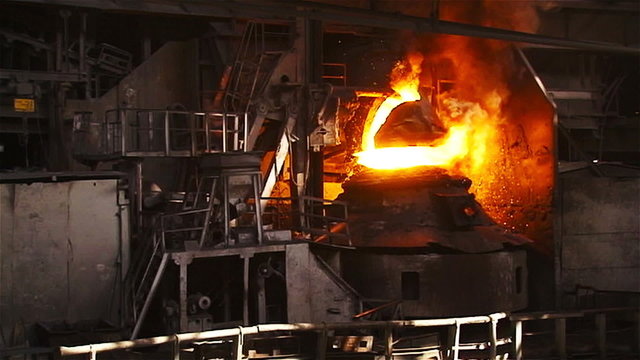 Purging metal in a basic oxygen furnace. overall plan slowed