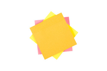 Klebezettel Stapel draufsicht