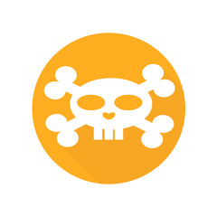 Naklejka premium Scull icon