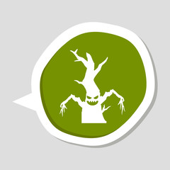 Halloween tree icon