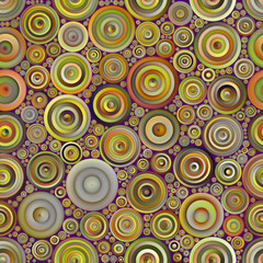 Fototapeta premium Retro Color Circles Seamless Pattern Mosaic.jpg