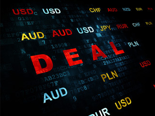 Finance concept: Deal on Digital background