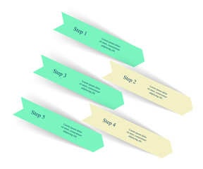 Vector arrows infographic.
