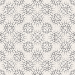 Round Geometric Linear Seamless Pattern