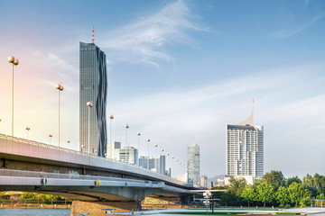 Obraz premium Skyline of Donaucity Vienna , Austria