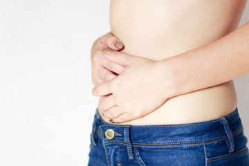 Naklejka premium Body part - abdominal pain