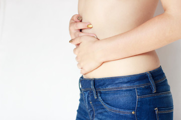 Naklejka premium Body part - abdominal pain