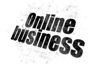 Business concept: Online Business on Digital background