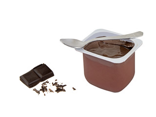 dessert au chocolat en petit pot