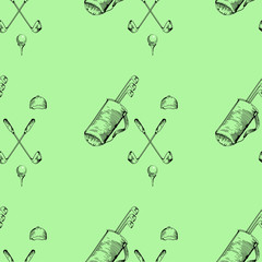 golf seamless pattern