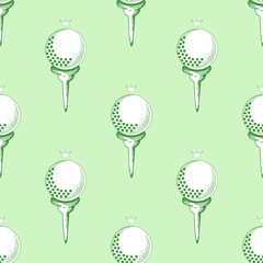 golf seamless pattern