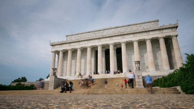 Lincolen Memorial Washington DC day time lapse