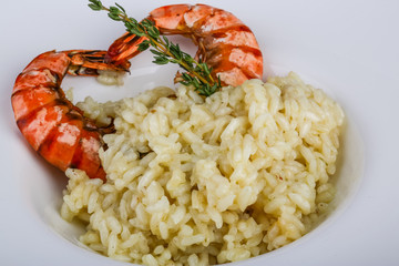 Risotto with prawn