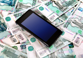 Cellphone and Russian Rubles