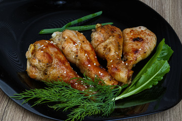 Grilled chicken legs