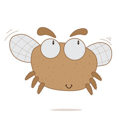 Cartoon character of fly