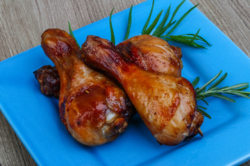 Roasted chicken legs