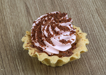Cream cup cake