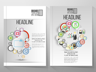 Business vector templates, brochure, flyer or booklet