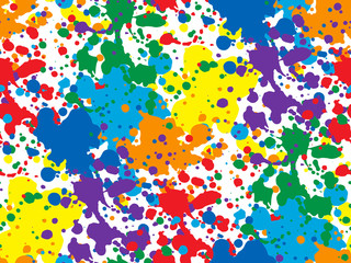 Fototapeta na wymiar Colorful vector seamless background with spots and blotches.